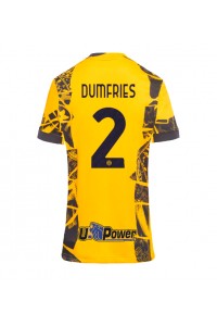 Inter Milan Denzel Dumfries #2 Voetbaltruitje 3e tenue Dames 2024-25 Korte Mouw